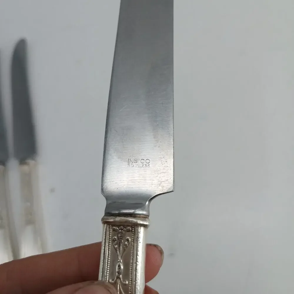 6X BK ROGERS Extra Plate SilverPlate CHALFONTE Butter Knives Flatware